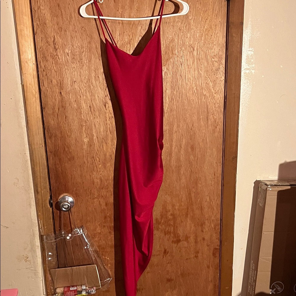 Windsor Vibrant Red Backless Dress